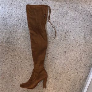 Camel Knee High Boots